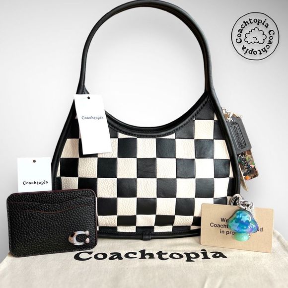 🚫SOLD🚫 Coachtopia Ergo Upcrafted Set: Shoulder Bag, Card Case, ‘Shroom Charm - Picture 4 of 17
